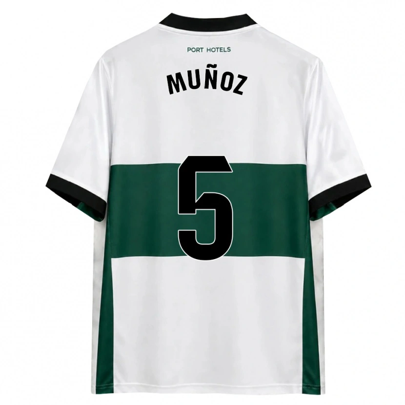 Danxen Męski Ismael Muñoz #5 Zielony Biały Czerwony Domowa Koszulka 2026/27 Koszulki Klubowe