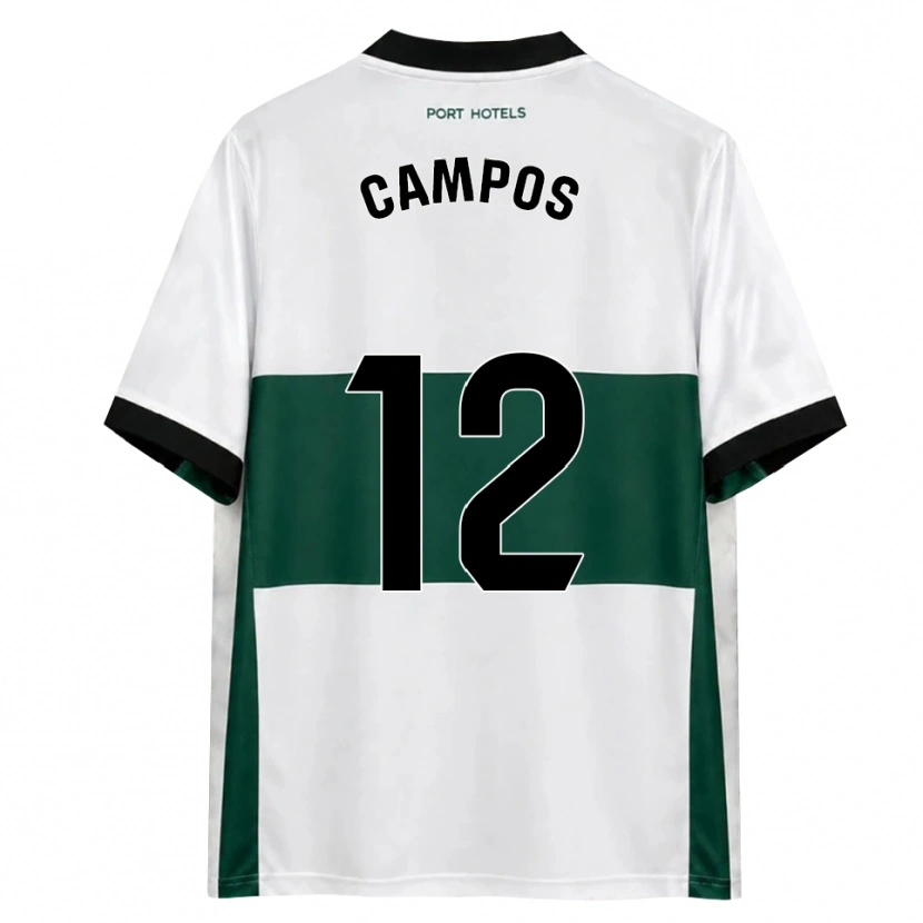 Danxen Męski Álex Campos #12 Zielony Biały Czerwony Domowa Koszulka 2026/27 Koszulki Klubowe