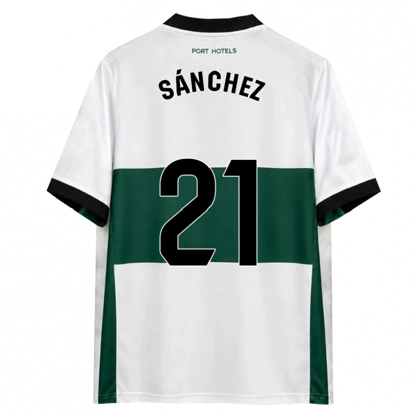 Danxen Męski Álex Sánchez #21 Zielony Biały Czerwony Domowa Koszulka 2026/27 Koszulki Klubowe