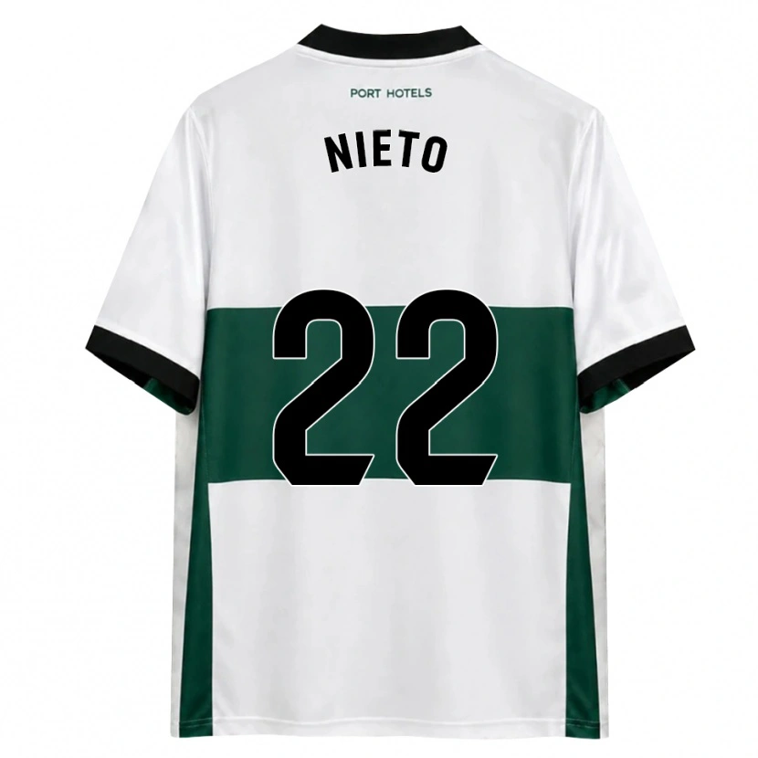 Danxen Męski Dani Nieto #22 Zielony Biały Czerwony Domowa Koszulka 2026/27 Koszulki Klubowe