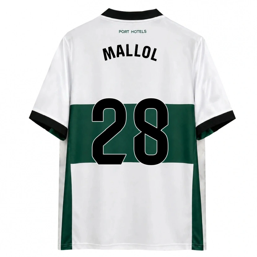 Danxen Męski Enrique Mallol #28 Zielony Biały Czerwony Domowa Koszulka 2026/27 Koszulki Klubowe