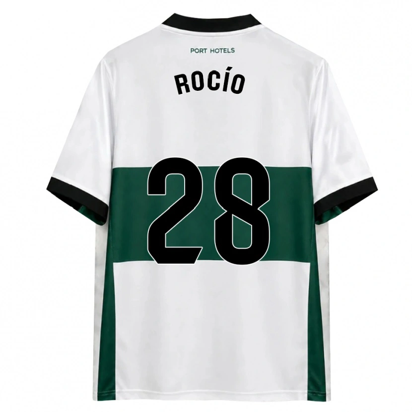 Danxen Męski Rocío Rodríguez Jiménez #28 Zielony Biały Czerwony Domowa Koszulka 2026/27 Koszulki Klubowe