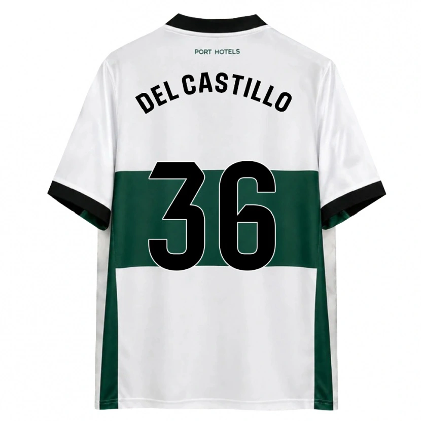Danxen Męski Gonzalo Del Castillo #36 Zielony Biały Czerwony Domowa Koszulka 2026/27 Koszulki Klubowe