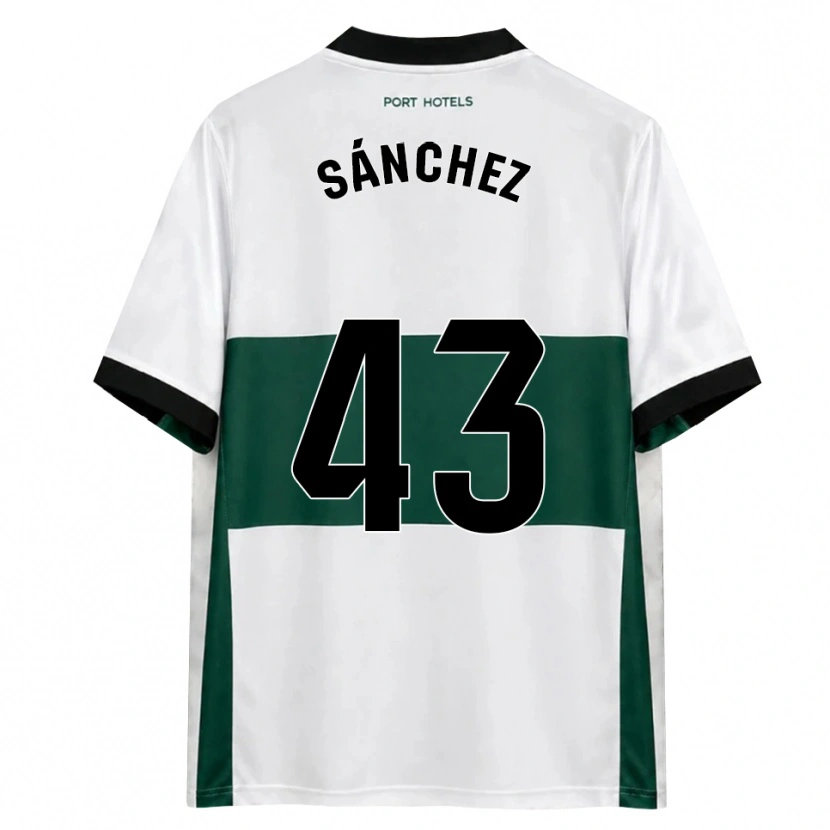 Danxen Męski Diego Sánchez #43 Zielony Biały Czerwony Domowa Koszulka 2026/27 Koszulki Klubowe