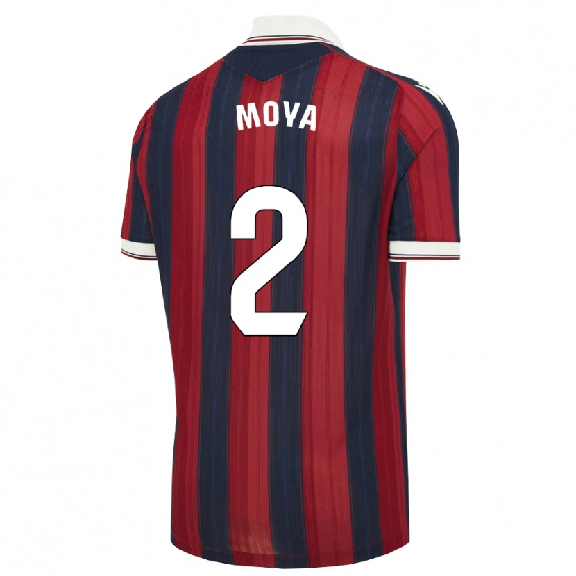Danxen Męski Alejandro Moya #2 Północny Niebieski Czerwony Domowa Koszulka 2026/27 Koszulki Klubowe