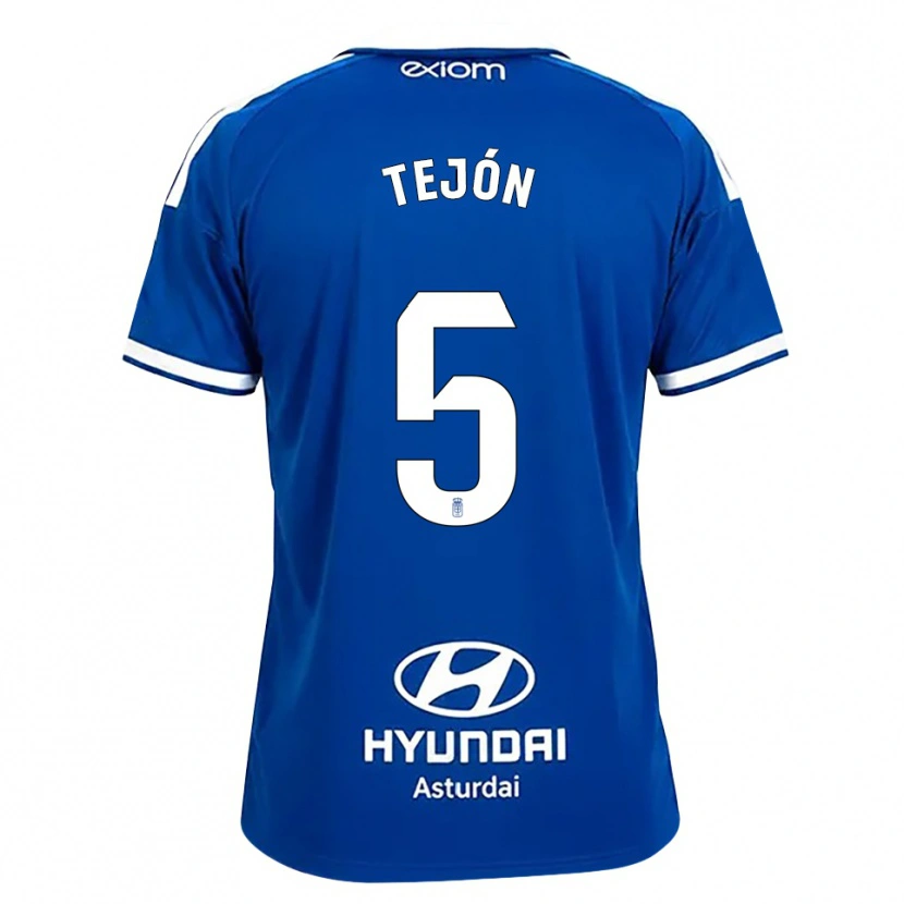 Danxen Męski Diego Tejón #5 Średni Niebieski Biały Domowa Koszulka 2026/27 Koszulki Klubowe