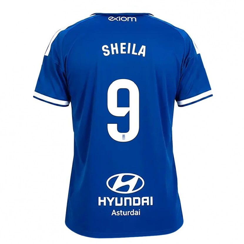 Danxen Męski Sheila Elorza Hernández #9 Średni Niebieski Biały Domowa Koszulka 2026/27 Koszulki Klubowe