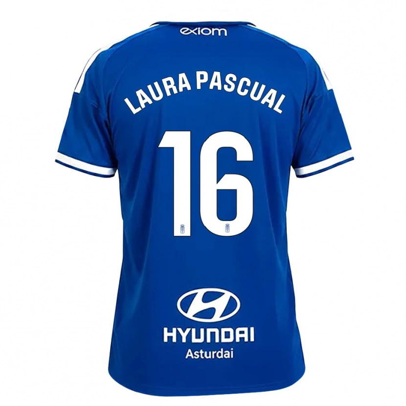Danxen Męski Laura Pascual #16 Średni Niebieski Biały Domowa Koszulka 2026/27 Koszulki Klubowe