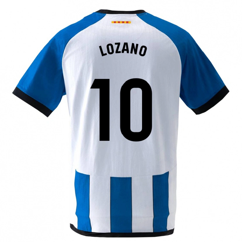 Danxen Męski Pol Lozano #10 Królewski Niebieski Biały Domowa Koszulka 2026/27 Koszulki Klubowe
