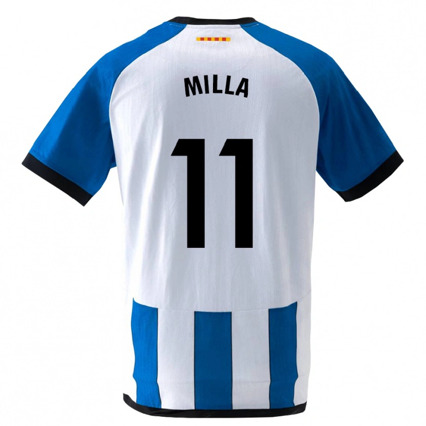 Danxen Męski Pere Milla #11 Królewski Niebieski Biały Domowa Koszulka 2026/27 Koszulki Klubowe