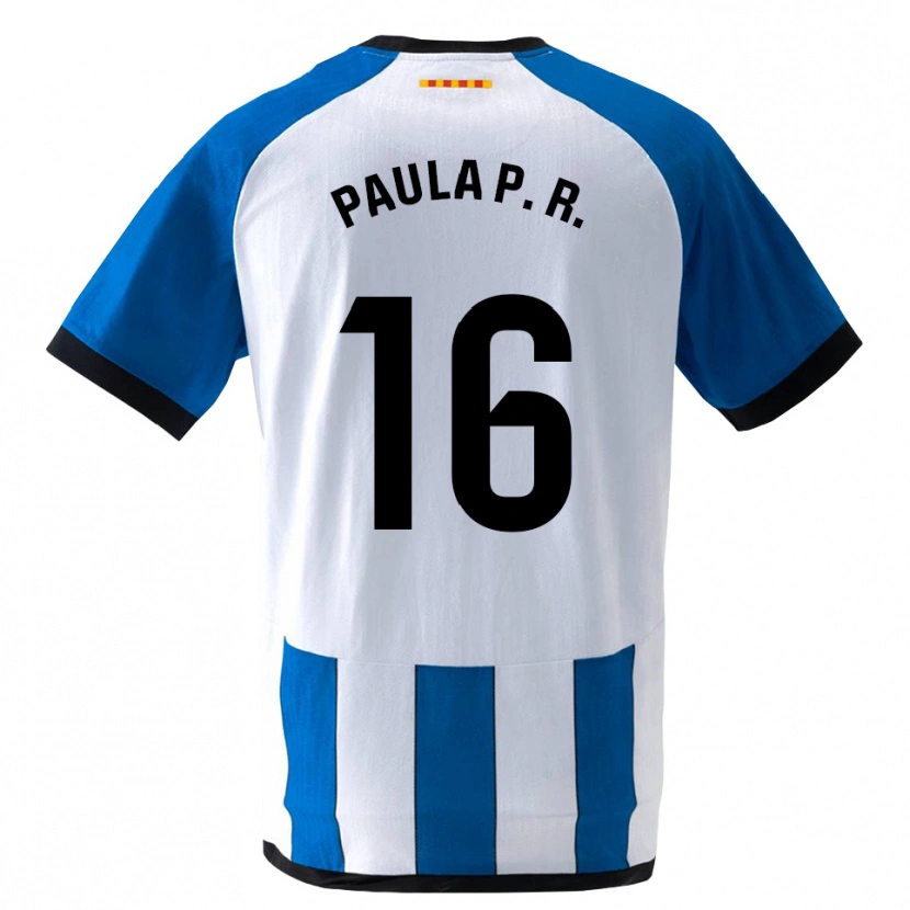 Danxen Męski Paula Perea Ramírez #16 Królewski Niebieski Biały Domowa Koszulka 2026/27 Koszulki Klubowe