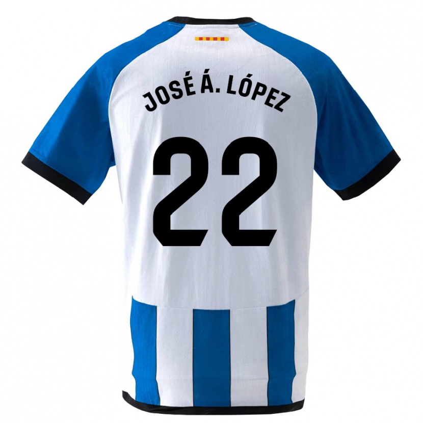 Danxen Męski José Ángel López #22 Królewski Niebieski Biały Domowa Koszulka 2026/27 Koszulki Klubowe