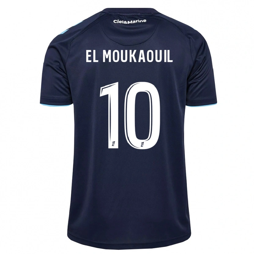 Danxen Męski Mohamed El Moukaouil #10 Błękitny Północny Niebieski Domowa Koszulka 2026/27 Koszulki Klubowe