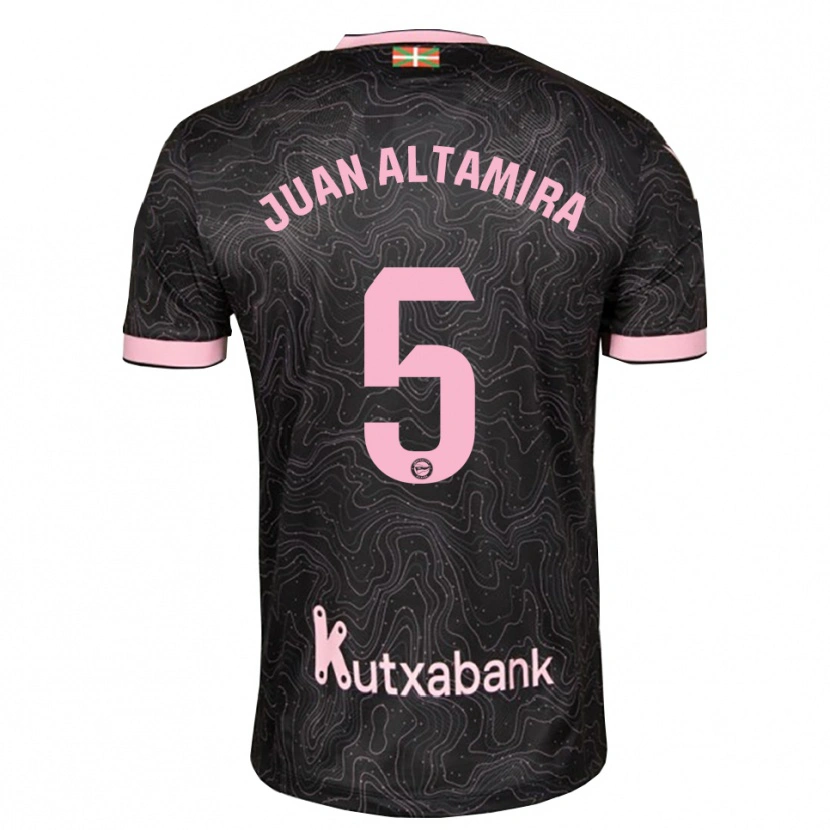 Danxen Męski Ines Juan Altamira #5 Czarny Różowy Wyjazdowa Koszulka 2026/27 Koszulki Klubowe