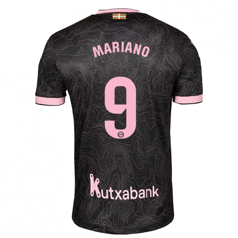Danxen Męski Mariano Díaz #9 Czarny Różowy Wyjazdowa Koszulka 2026/27 Koszulki Klubowe