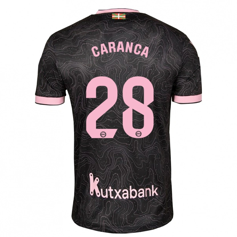 Danxen Męski Sara Caranca #28 Czarny Różowy Wyjazdowa Koszulka 2026/27 Koszulki Klubowe