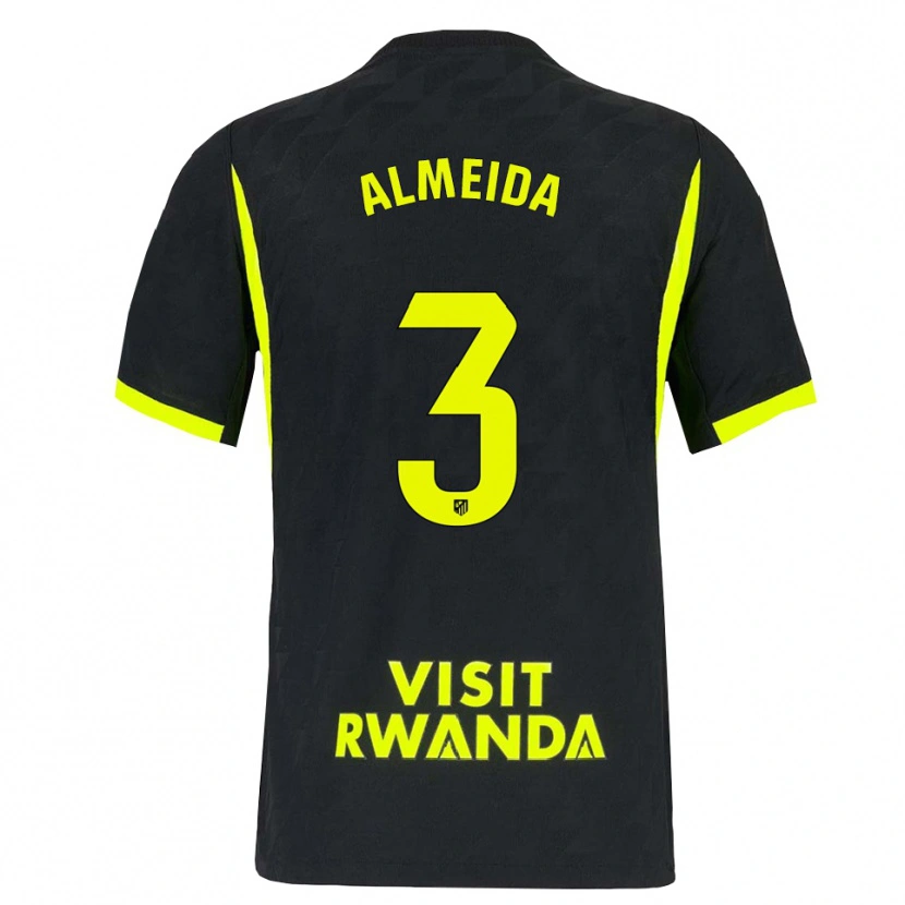 Danxen Męski Adrián Almeida #3 Jasnozielony Czarny Wyjazdowa Koszulka 2026/27 Koszulki Klubowe