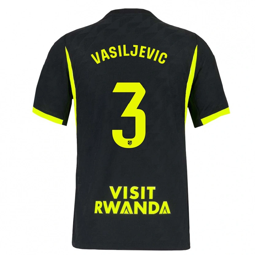 Danxen Męski Ivan Vasiljevic #3 Jasnozielony Czarny Wyjazdowa Koszulka 2026/27 Koszulki Klubowe