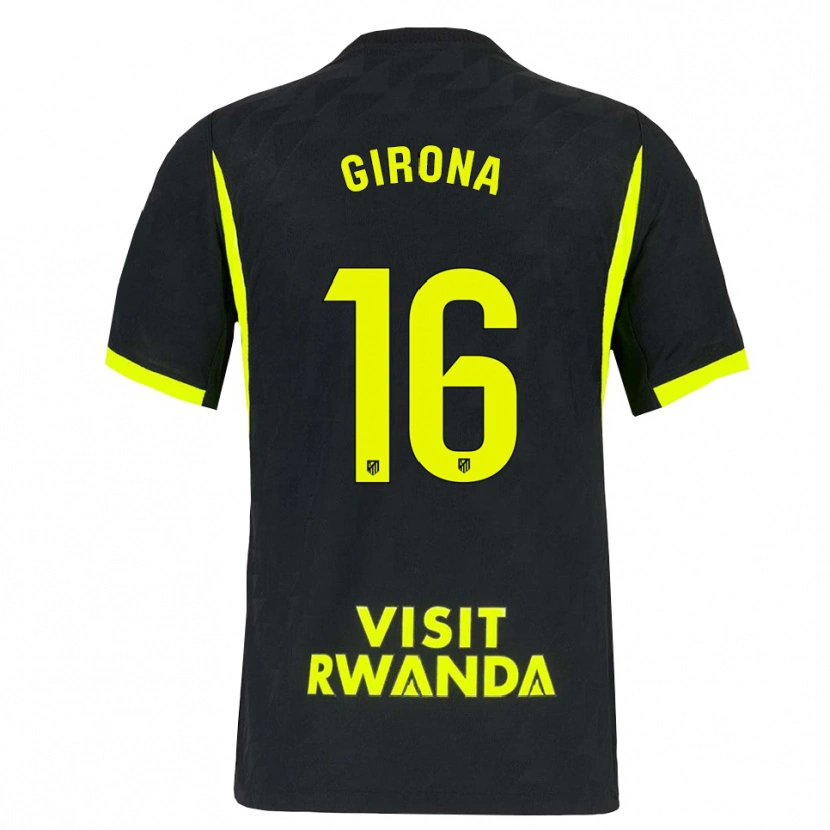 Danxen Męski Raúl Girona #16 Jasnozielony Czarny Wyjazdowa Koszulka 2026/27 Koszulki Klubowe