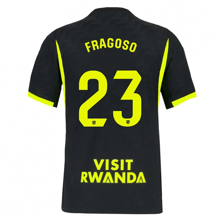 Danxen Męski Gerard Fragoso #23 Jasnozielony Czarny Wyjazdowa Koszulka 2026/27 Koszulki Klubowe