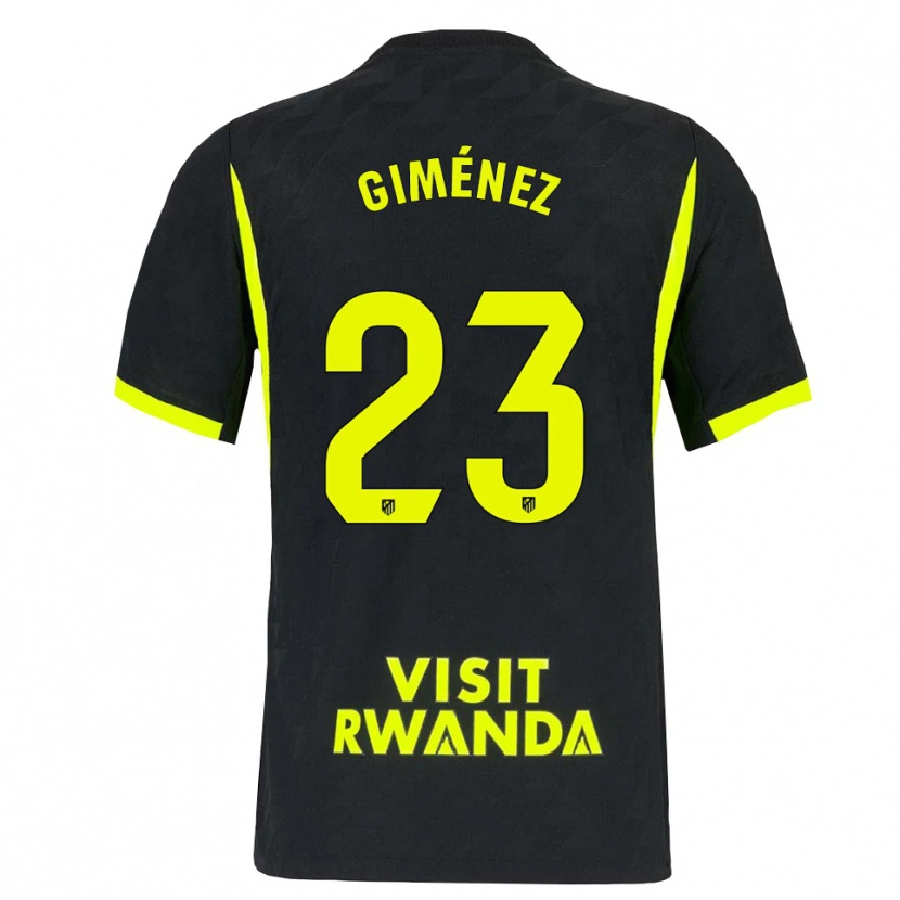 Danxen Męski Carlos Giménez #23 Jasnozielony Czarny Wyjazdowa Koszulka 2026/27 Koszulki Klubowe