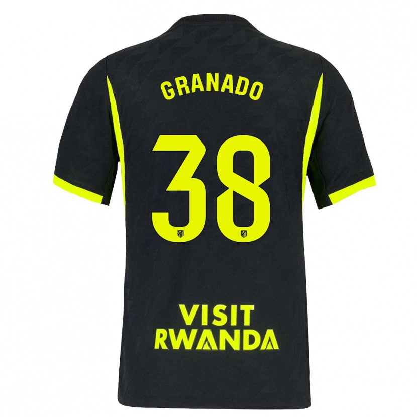 Danxen Męski Adrian Granado #38 Jasnozielony Czarny Wyjazdowa Koszulka 2026/27 Koszulki Klubowe