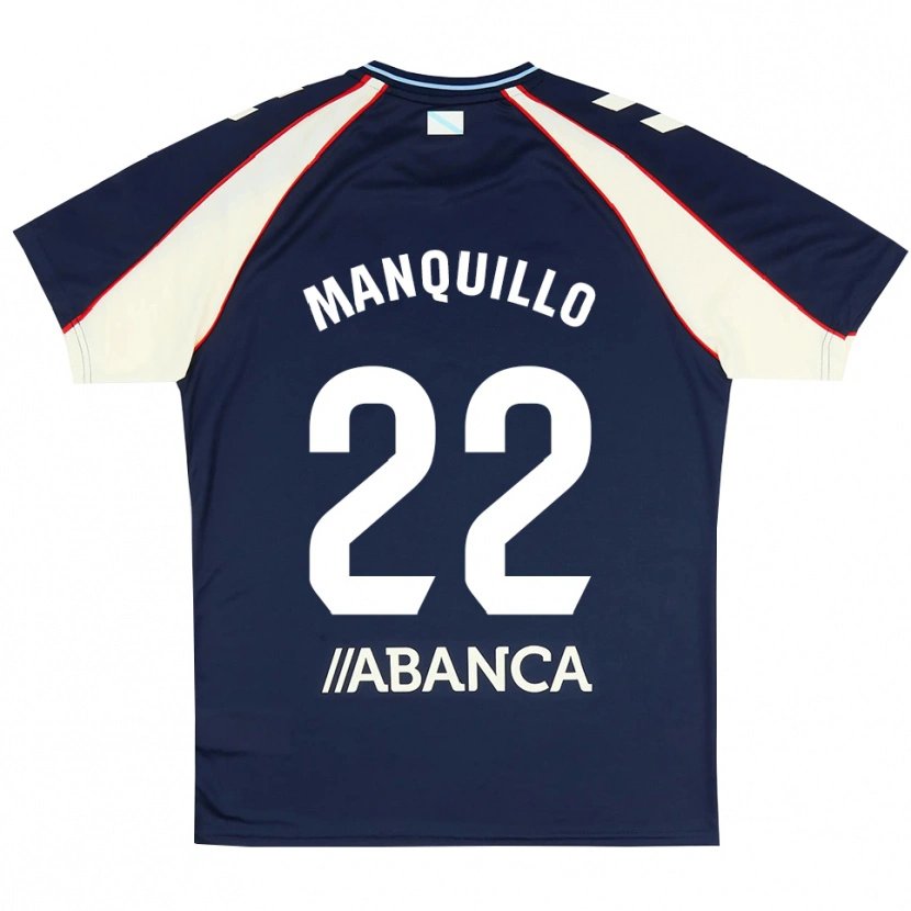 Danxen Męski Javier Manquillo #22 Królewski Niebieski Czerwony Biały Wyjazdowa Koszulka 2026/27 Koszulki Klubowe
