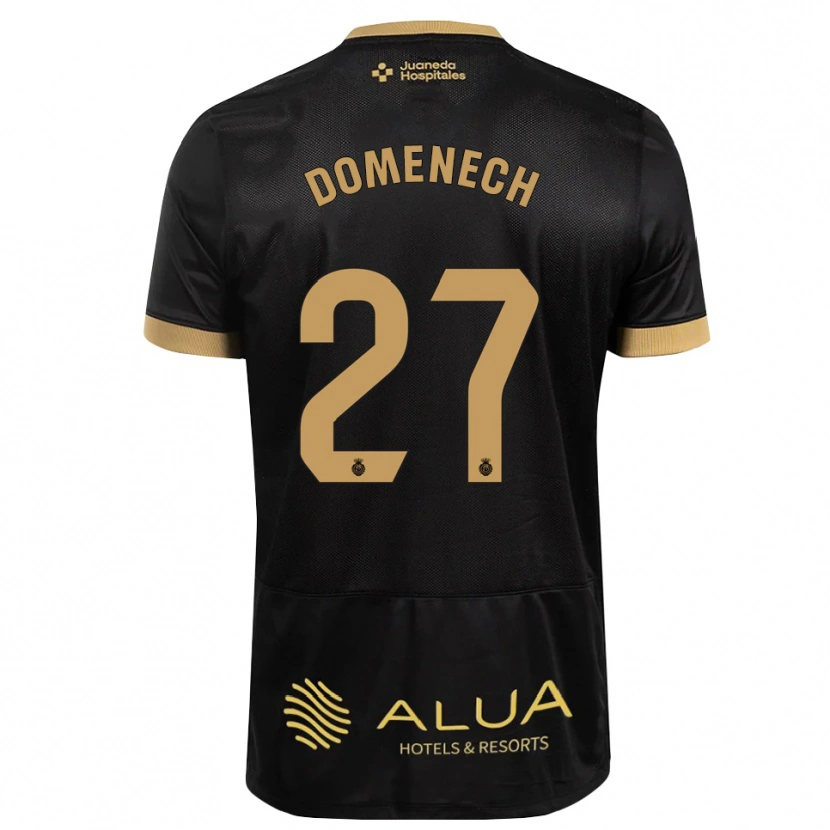 Danxen Męski Marc Domènech #27 Czarny Piaskowy Brąz Rudość Wyjazdowa Koszulka 2026/27 Koszulki Klubowe