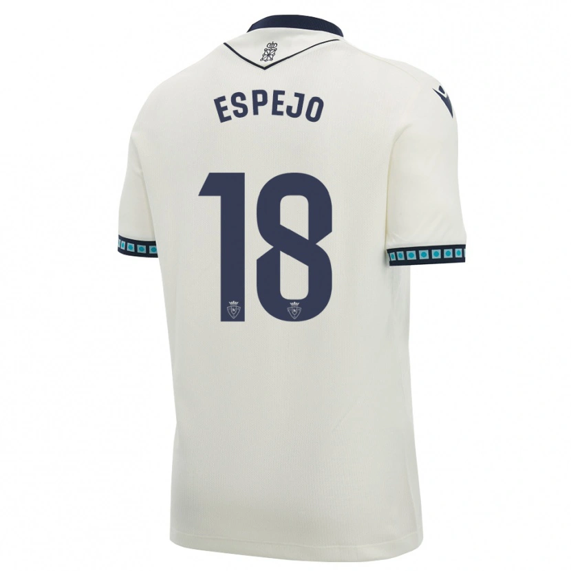 Danxen Męski Diego Espejo #18 Biały Czarny Jasny Błękit Wyjazdowa Koszulka 2026/27 Koszulki Klubowe