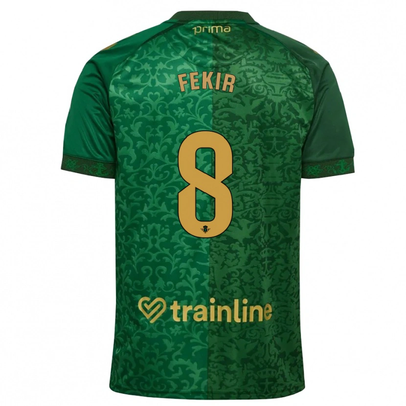 Danxen Męski Nabil Fekir #8 Leśna Zieleń Ciemny Złoty Złoty Wyjazdowa Koszulka 2026/27 Koszulki Klubowe