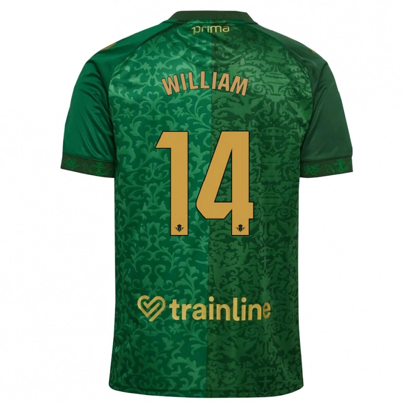 Danxen Męski William Carvalho #14 Leśna Zieleń Ciemny Złoty Złoty Wyjazdowa Koszulka 2026/27 Koszulki Klubowe