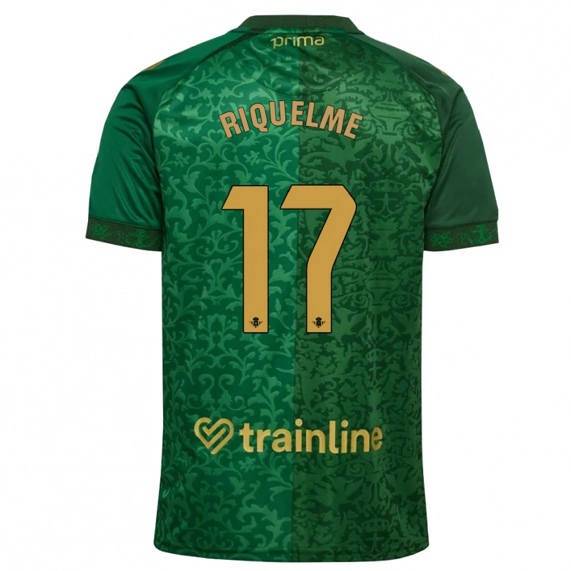 Danxen Męski Rodrigo Riquelme #17 Leśna Zieleń Ciemny Złoty Złoty Wyjazdowa Koszulka 2026/27 Koszulki Klubowe
