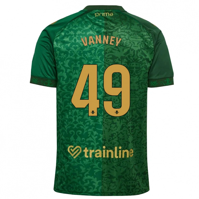 Danxen Męski Dylan Vanney #49 Leśna Zieleń Ciemny Złoty Złoty Wyjazdowa Koszulka 2026/27 Koszulki Klubowe