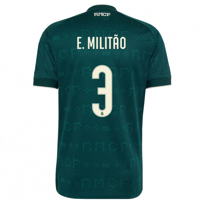 Danxen Męski Éder Militão #3 Ciemnoszary Szary Biały Wyjazdowa Koszulka 2026/27 Koszulki Klubowe