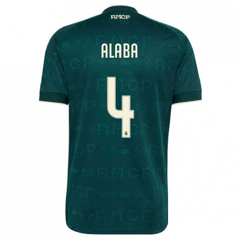 Danxen Męski David Alaba #4 Ciemnoszary Szary Biały Wyjazdowa Koszulka 2026/27 Koszulki Klubowe