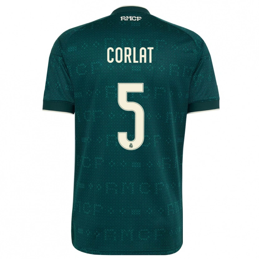 Danxen Męski Edu Corlat #5 Ciemnoszary Szary Biały Wyjazdowa Koszulka 2026/27 Koszulki Klubowe