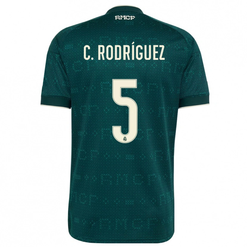 Danxen Męski Carlos Rodríguez #5 Ciemnoszary Szary Biały Wyjazdowa Koszulka 2026/27 Koszulki Klubowe
