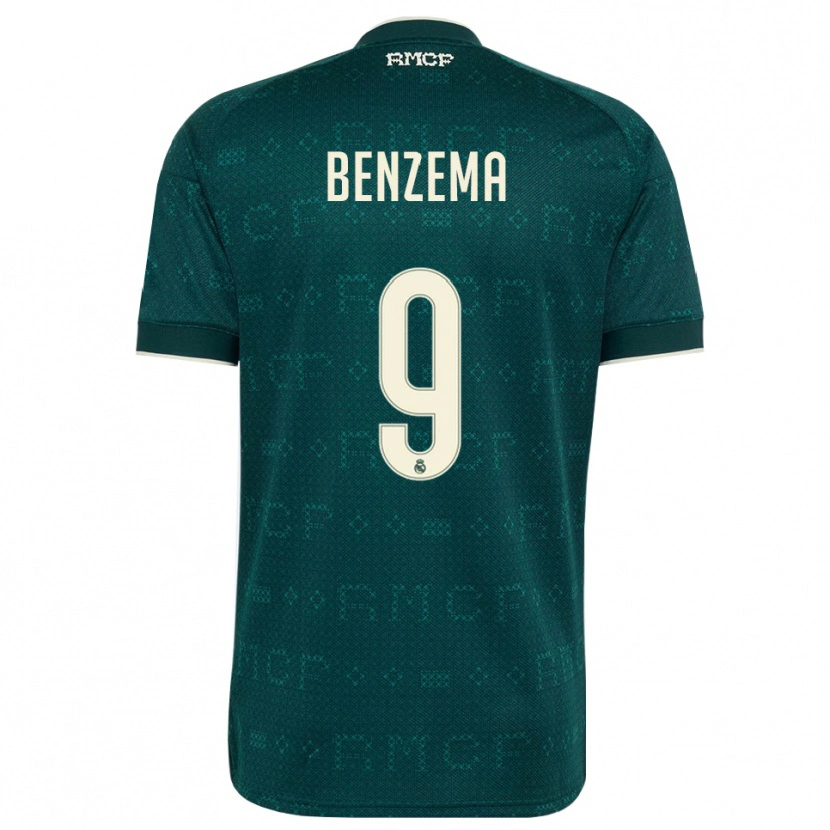 Danxen Męski Karim Benzema #9 Ciemnoszary Szary Biały Wyjazdowa Koszulka 2026/27 Koszulki Klubowe