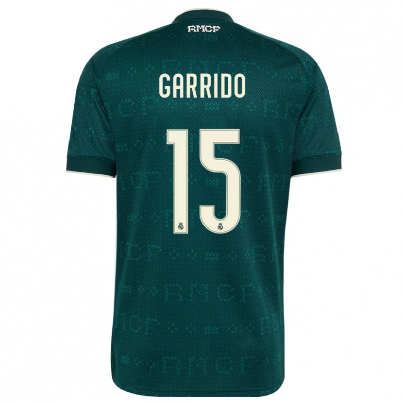 Danxen Męski Mateo Garrido #15 Ciemnoszary Szary Biały Wyjazdowa Koszulka 2026/27 Koszulki Klubowe