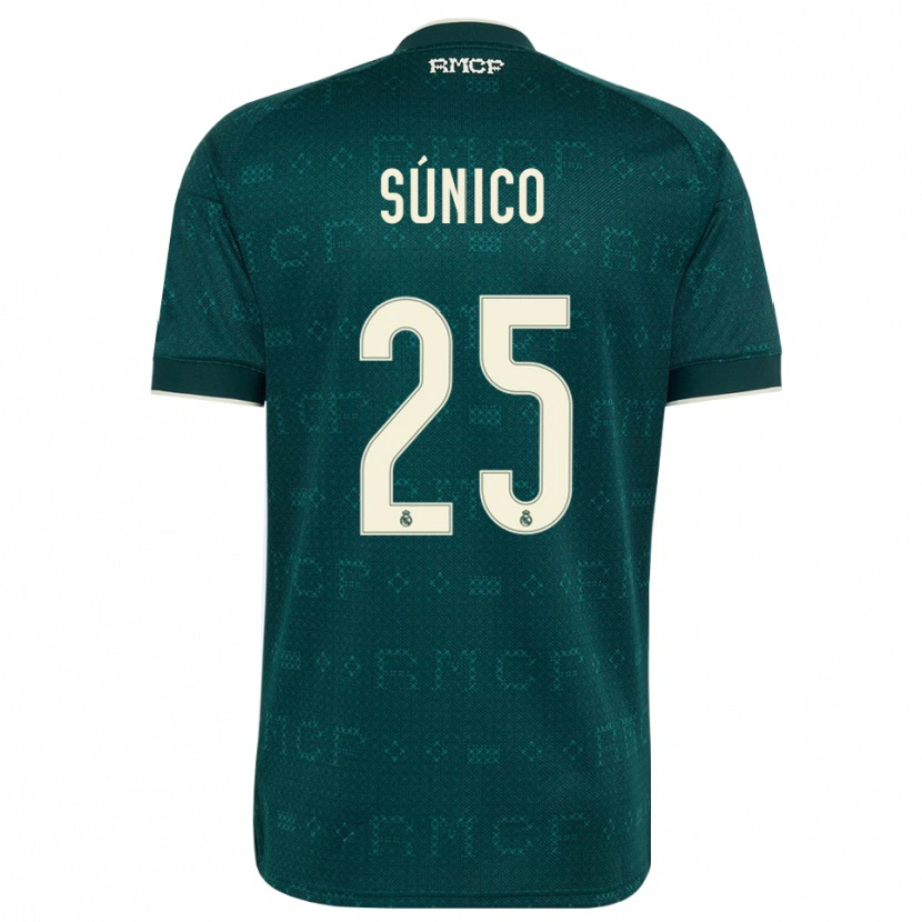 Danxen Męski Guille Súnico #25 Ciemnoszary Szary Biały Wyjazdowa Koszulka 2026/27 Koszulki Klubowe