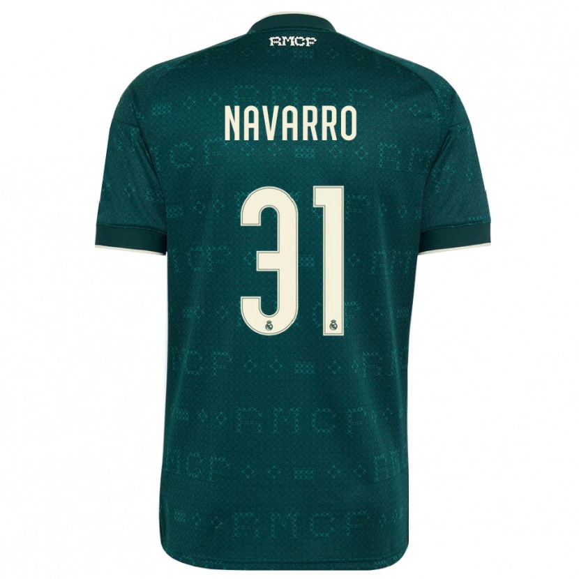 Danxen Męski Javi Navarro #31 Ciemnoszary Szary Biały Wyjazdowa Koszulka 2026/27 Koszulki Klubowe