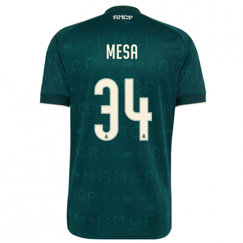 Danxen Męski Óscar Mesa #34 Ciemnoszary Szary Biały Wyjazdowa Koszulka 2026/27 Koszulki Klubowe