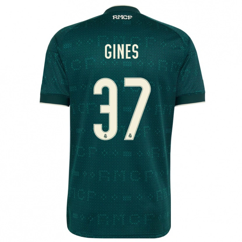 Danxen Męski Álvaro Ginés #37 Ciemnoszary Szary Biały Wyjazdowa Koszulka 2026/27 Koszulki Klubowe