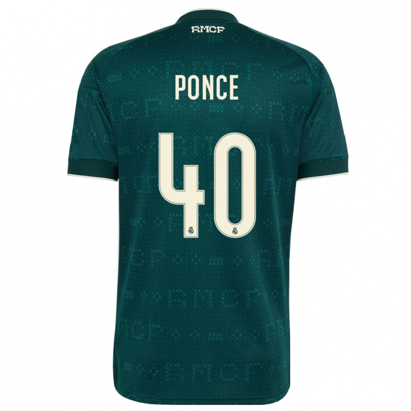 Danxen Męski Guille Ponce #40 Ciemnoszary Szary Biały Wyjazdowa Koszulka 2026/27 Koszulki Klubowe