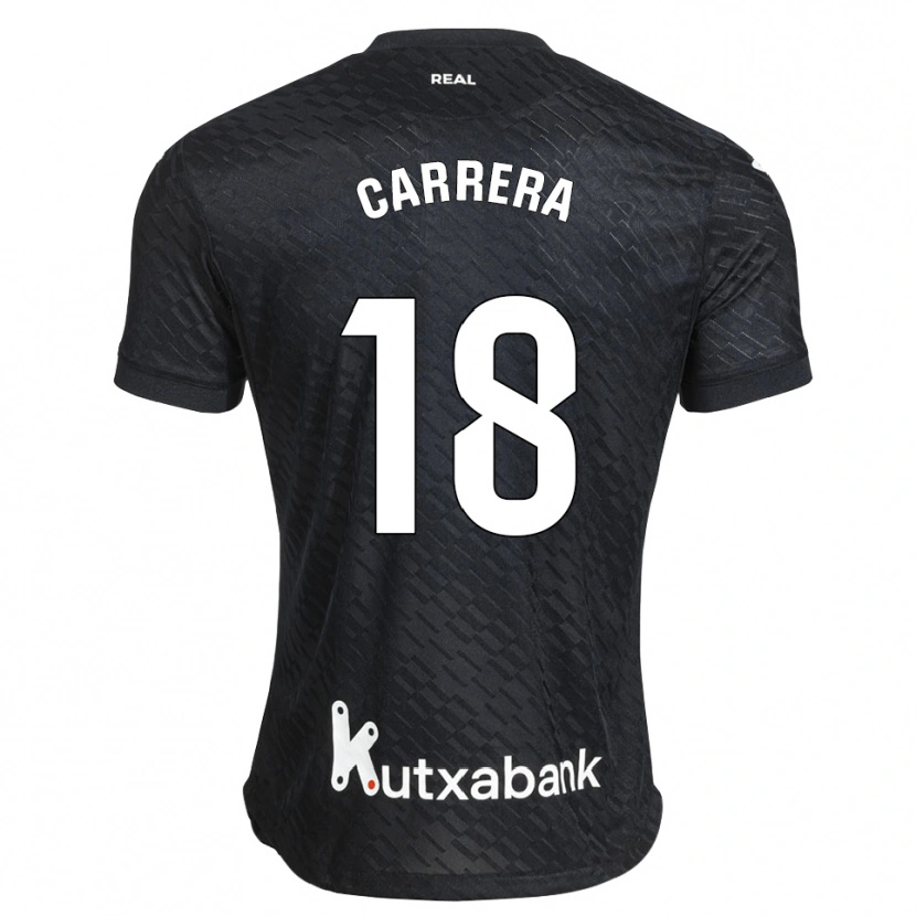 Danxen Męski Gorka Carrera #18 Czarny Biały Wyjazdowa Koszulka 2026/27 Koszulki Klubowe