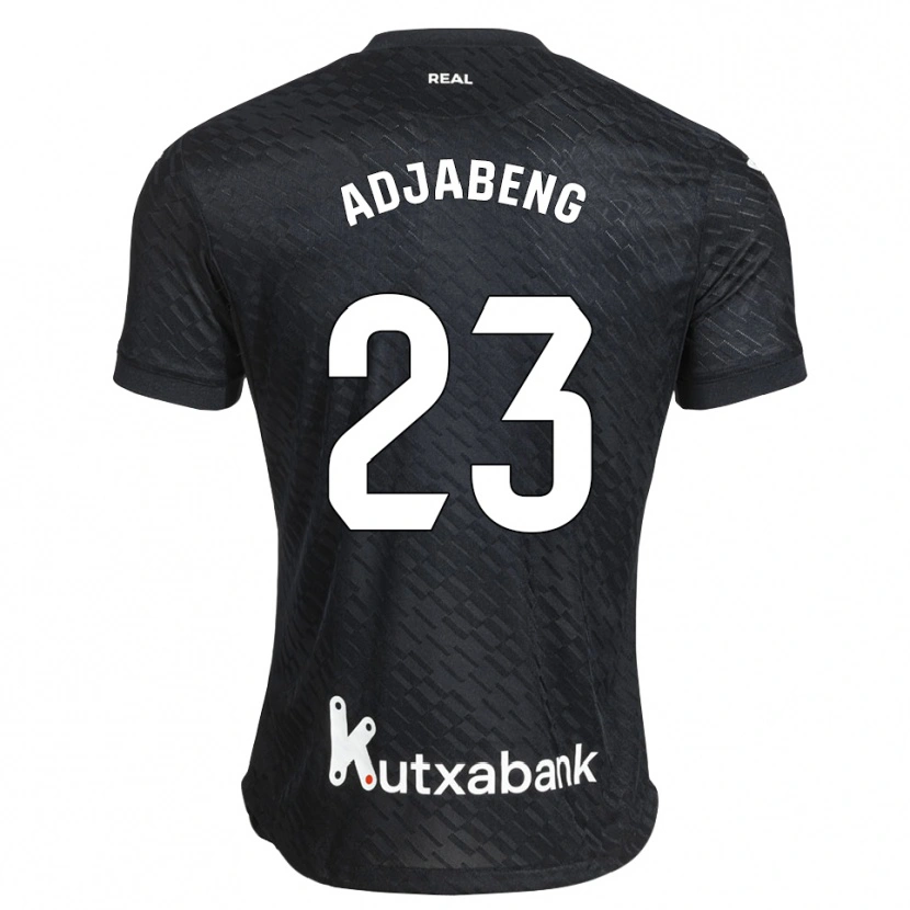 Danxen Męski Andrews Adjabeng #23 Czarny Biały Wyjazdowa Koszulka 2026/27 Koszulki Klubowe