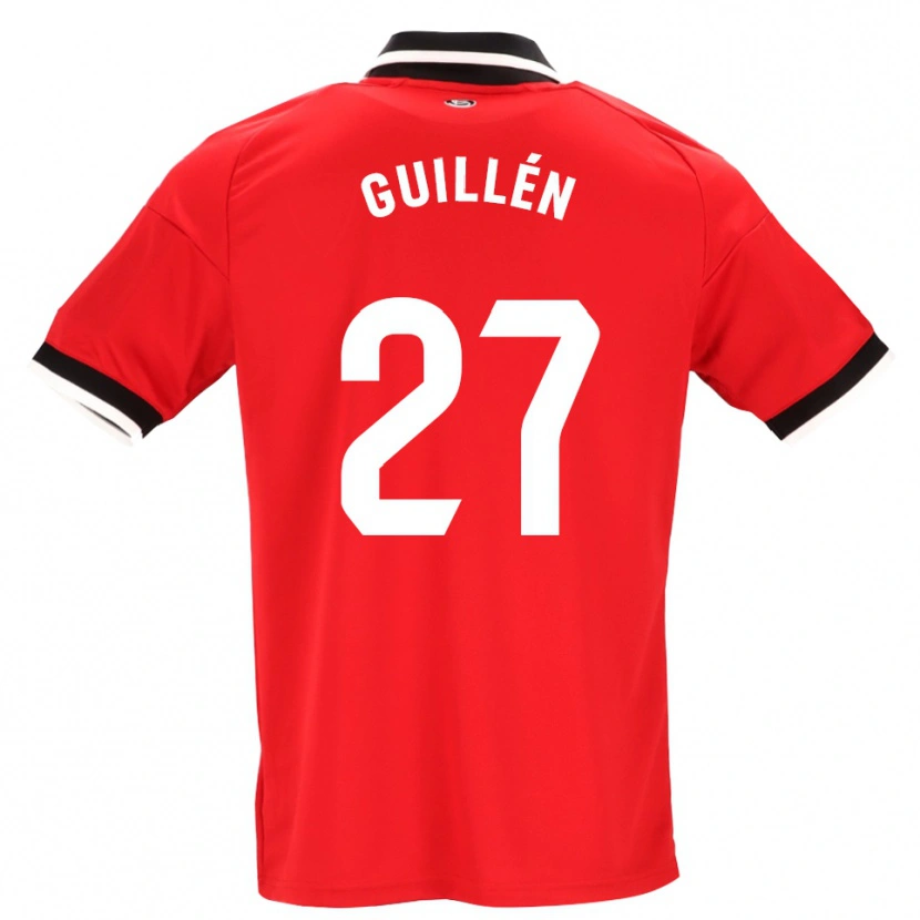 Danxen Męski Nico Guillén #27 Czarny Biały Czerwony Wyjazdowa Koszulka 2026/27 Koszulki Klubowe