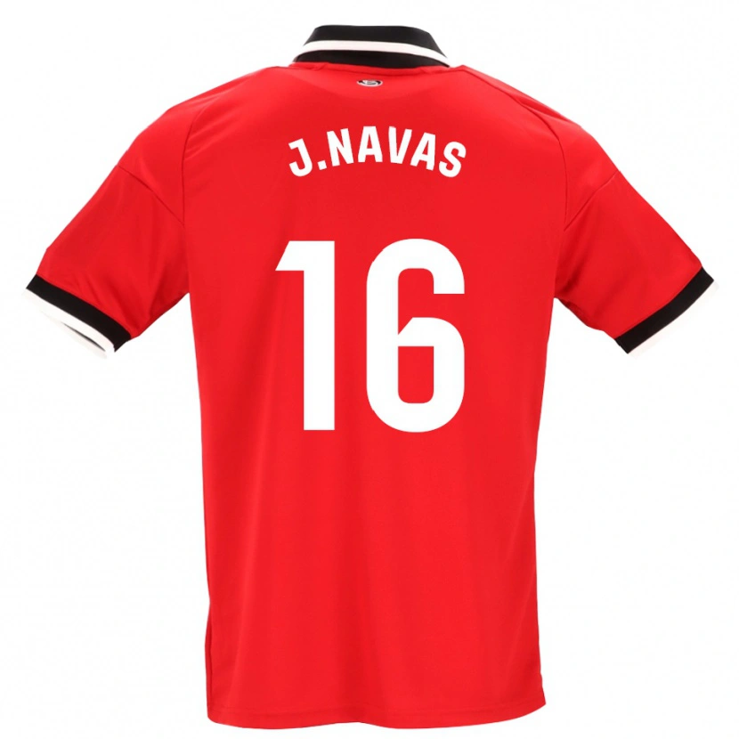 Danxen Męski Jesus Navas #16 Czarny Biały Czerwony Wyjazdowa Koszulka 2026/27 Koszulki Klubowe