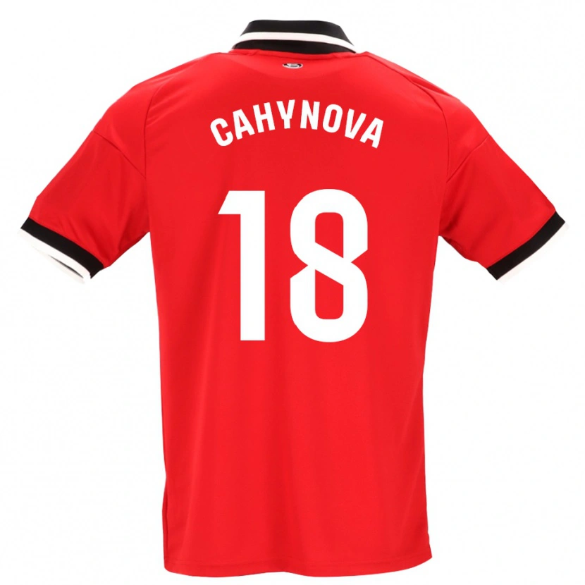 Danxen Męski Klara Cahynova #18 Czarny Biały Czerwony Wyjazdowa Koszulka 2026/27 Koszulki Klubowe