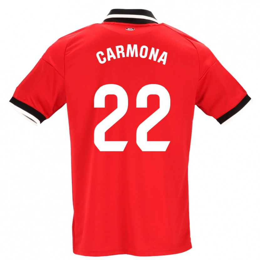Danxen Męski José Ángel Carmona #22 Czarny Biały Czerwony Wyjazdowa Koszulka 2026/27 Koszulki Klubowe